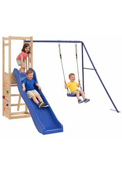 Plac zabaw do ogrodu ze zjeżdżalnią i huśtawką G4-G91 ze sklepu Edinos.pl w kategorii Pozostałe wyposażenie ogrodowe - zdjęcie 189027734