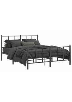 Czarne metalowe łóżko loftowe 160x200cm K3-R42 ze sklepu Edinos.pl w kategorii Łóżka i materace - zdjęcie 189027771