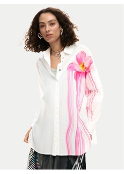 Desigual Koszula Gloss 26SWCW18 Biały Regular Fit ze sklepu MODIVO w kategorii Koszule damskie - zdjęcie 189029013