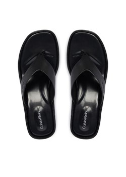 Calvin Klein Japonki Block Heel Sndl Thong Lth HW0HW02913 Czarny ze sklepu MODIVO w kategorii Klapki damskie - zdjęcie 189029044