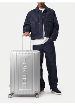 Hunter Walizka duża CEO-HUNTER-L-002-08-SILVER Srebrny ze sklepu MODIVO w kategorii Walizki - zdjęcie 189029120