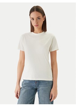HUGO T-Shirt Damacia_7 50561233 Écru Regular Fit ze sklepu MODIVO w kategorii Bluzki damskie - zdjęcie 189029162