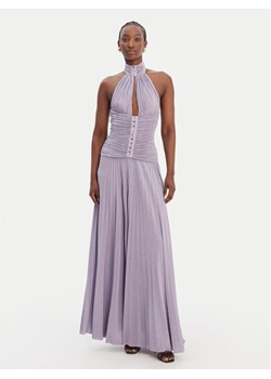 Elisabetta Franchi Sukienka wieczorowa AB-R18-61E2-V760 Fioletowy Regular Fit ze sklepu MODIVO w kategorii Sukienki - zdjęcie 189029164