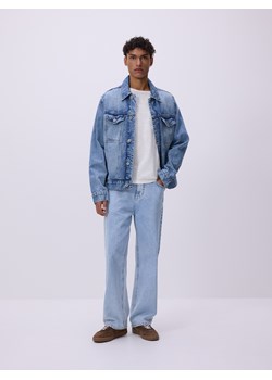 Reserved - Jeansy loose z efektem sprania - niebieski ze sklepu Reserved w kategorii Jeansy męskie - zdjęcie 189030553