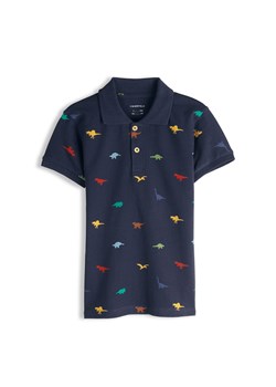 GATE Bawełniana koszulka polo z piki z nadrukiem 3Y ze sklepu gateshop w kategorii T-shirty chłopięce - zdjęcie 189030813