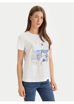DKNY T-Shirt P61MPWNA Biały Regular Fit ze sklepu MODIVO w kategorii Bluzki damskie - zdjęcie 189032884