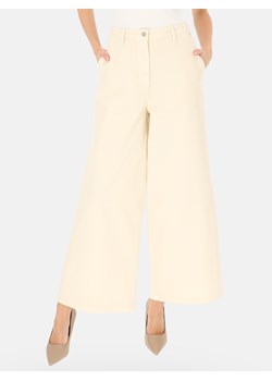Kremowe jeansy damskie z szeroką nogawką L’AF Santana ze sklepu Eye For Fashion w kategorii Jeansy damskie - zdjęcie 189033730