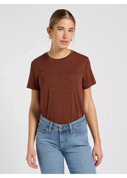 DAMSKA KOSZULKA LEE PERFECT TEE LUXE BROWN 112370965 ze sklepu YouNeedit.pl w kategorii Bluzki damskie - zdjęcie 189034261