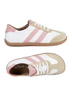 Buty BAREFOOT damskie skórzane IDA anatomiczny kształt białe ze sklepu butyolivier w kategorii Półbuty damskie - zdjęcie 189034614