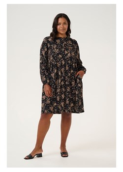 KAFFE curve Sukienka w kolorze czarno-karmelowym ze sklepu Limango Polska w kategorii Sukienki - zdjęcie 189036481