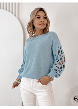 sweter arden błękitny one size ze sklepu UBRA w kategorii Swetry damskie - zdjęcie 189036580