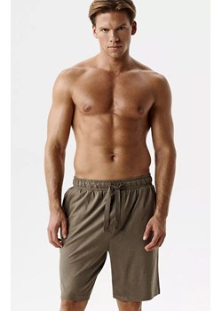 Atlantic szorty męskie do spania NMB-039-BEŻOWY CIEMNY, Kolor beżowy, Rozmiar S, ATLANTIC ze sklepu Intymna w kategorii Piżamy męskie - zdjęcie 189036734