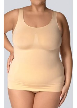 Wyszczuplająca koszulka damska plus size jasnobeżowa Smoothwear, Kolor jasny beż (champagne pearl), Rozmiar 6/7, Mona Queen Size ze sklepu Intymna w kategorii Bielizna wyszczuplająca - zdjęcie 189036804