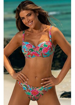 Dwuczęściowy strój kąpielowy Self S 730 V3BM1 Amazonia 1, Kolor turkusowy-wzór, Rozmiar 38C/M, Self ze sklepu Intymna w kategorii Stroje kąpielowe - zdjęcie 189036833