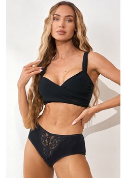 Figi damskie wysokie czarne Pure Promise Nr 22, Kolor czarny, Rozmiar S, Róża ze sklepu Intymna w kategorii Majtki damskie - zdjęcie 189036900