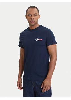 Tommy Jeans T-Shirt DM0DM22538 Granatowy Slim Fit ze sklepu MODIVO w kategorii T-shirty męskie - zdjęcie 189038500