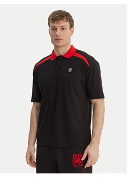 HUGO Polo Dunios_RB 50559650 Czarny Regular Fit ze sklepu MODIVO w kategorii T-shirty męskie - zdjęcie 189038512