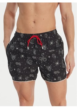 HUGO Szorty kąpielowe Rik 50533795 Szary Regular Fit ze sklepu MODIVO w kategorii Kąpielówki - zdjęcie 189038513