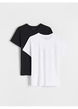 Reserved - 2 pack podkoszulek - biały ze sklepu Reserved w kategorii Piżamy męskie - zdjęcie 189040060