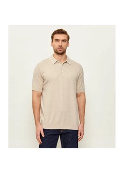 Barbour Polo Muston | Regular Fit | z dodatkiem lnu ze sklepu Gomez Fashion Store w kategorii T-shirty męskie - zdjęcie 189040253
