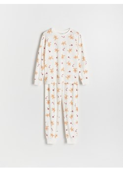 Reserved - Świąteczna piżama - złamana biel ze sklepu Reserved w kategorii Piżamy dziecięce - zdjęcie 189042080