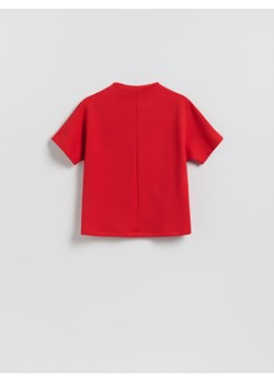 Reserved - Bluzka z krótkim rękawem - czerwony ze sklepu Reserved w kategorii Bluzki damskie - zdjęcie 189042220
