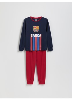 Reserved - Piżama FC Barcelona - granatowy ze sklepu Reserved w kategorii Piżamy dziecięce - zdjęcie 189042340
