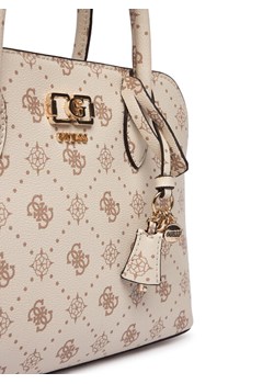 Torebka Guess Emelie Logo HWGP99 28060 Écru ze sklepu eobuwie.pl w kategorii Kuferki - zdjęcie 189044982