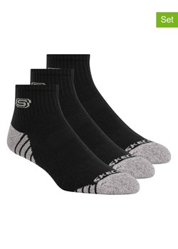 Skechers Skarpety (3 pary) w kolorze czarno-szarym ze sklepu Limango Polska w kategorii Skarpetki męskie - zdjęcie 189046031