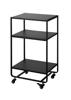 Yamazaki Wózek kuchenny w kolorze czarnym - 38 x 81,5 x 49 cm ze sklepu Limango Polska w kategorii Stoliki kawowe - zdjęcie 189047120