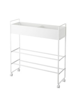 Yamazaki Wózek "Tower" w kolorze białym - 75,5 x 74,5 x 22 cm ze sklepu Limango Polska w kategorii Regały i witryny - zdjęcie 189047314