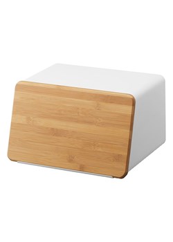 Yamazaki Chlebak "Tower" w kolorze biało-jasnobrązowym - 28 x 18,5 x 24,5 cm ze sklepu Limango Polska w kategorii Akcesoria i przechowywanie - zdjęcie 189047334