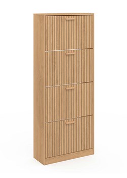 IDOMYA Essentials Szafka "Faustine" w kolorze jasnobrązowym na buty - 60 x 150 x 24 cm ze sklepu Limango Polska w kategorii Szafy - zdjęcie 189048001