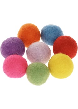 SUNNYSUE Kulki filcowe (8 szt.) w różnych wzorach - Ø 3 cm ze sklepu Limango Polska w kategorii Zabawki - zdjęcie 189048420