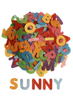 SUNNYSUE Filcowe literki (300 szt.) ze sklepu Limango Polska w kategorii Zabawki - zdjęcie 189048422