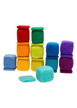 SUNNYSUE Kostki filcowe w różnych kolorach ze sklepu Limango Polska w kategorii Zabawki - zdjęcie 189048461