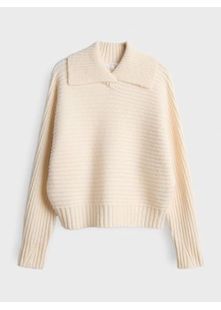 OPUS Sweter w kolorze beżowym ze sklepu Limango Polska w kategorii Swetry damskie - zdjęcie 189050202