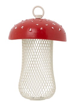 Garden Hero Dozownik karmy w kolorze czerwono-białym dla ptaków - wys. 18,5 x Ø 13 cm ze sklepu Limango Polska w kategorii Dekoracje i akcesoria ogrodowe - zdjęcie 189051102