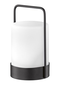 FISCHER &amp; HONSEL Lampa stołowa LED "Casoli" w kolorze białym - wys. 20 x Ø 12 cm ze sklepu Limango Polska w kategorii Oświetlenie - zdjęcie 189053990