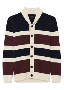Matinique Kardigan w kolorze kremowo-bordowo-granatowym ze sklepu Limango Polska w kategorii Swetry męskie - zdjęcie 189055850