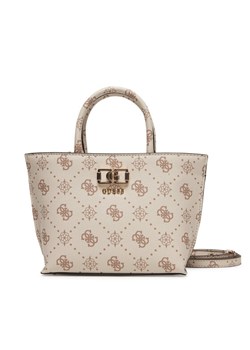 Guess Torebka Emelie Logo Mini HWGP99 28750 Écru ze sklepu MODIVO w kategorii Kuferki - zdjęcie 189056104