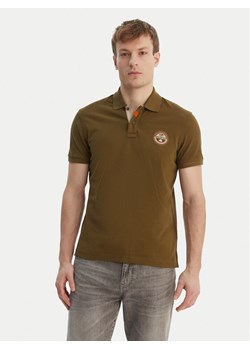Napapijri Polo E-Clanis NP0A4ID3 Zielony Regular Fit ze sklepu MODIVO w kategorii T-shirty męskie - zdjęcie 189056142
