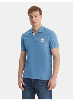 Napapijri Polo E-Clanis NP0A4ID3 Niebieski Regular Fit ze sklepu MODIVO w kategorii T-shirty męskie - zdjęcie 189056180
