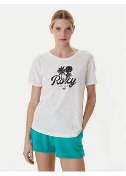 Roxy T-Shirt Oceanwave ERJZT06096 Biały Loose Fit ze sklepu MODIVO w kategorii Bluzki damskie - zdjęcie 189056353