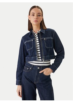 Tommy Jeans Kurtka jeansowa DW0DW22384 Granatowy Straight Fit ze sklepu MODIVO w kategorii Kurtki damskie - zdjęcie 189056362
