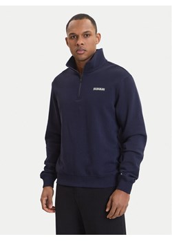 Napapijri Bluza B-Small Box Hz NP0A88TO Granatowy Relaxed Fit ze sklepu MODIVO w kategorii Bluzy męskie - zdjęcie 189056434