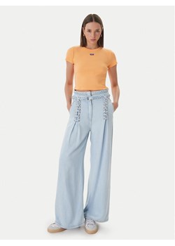 HUGO T-Shirt Baby 50510749 Pomarańczowy Slim Fit ze sklepu MODIVO w kategorii Bluzki damskie - zdjęcie 189056504