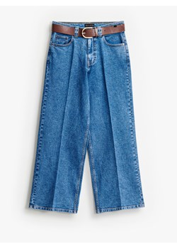Mohito - Jeansy wide leg z paskiem petite - niebieski ze sklepu Mohito w kategorii Jeansy damskie - zdjęcie 189058290