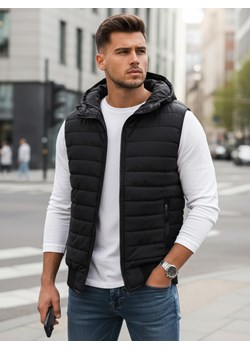 Kamizelka męska czarna Dstreet TX4235 ze sklepu DSTREET.PL w kategorii Kamizelki męskie - zdjęcie 189059032