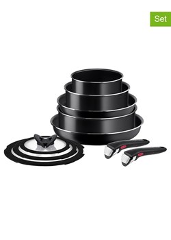 Tefal 10-częściowy zestaw "Ingenio Easy Cook &amp; Clean On" w kolorze czarnym ze sklepu Limango Polska w kategorii Garnki - zdjęcie 189059842